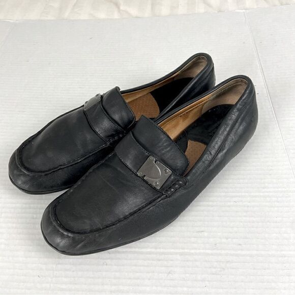 Born Men’s Black Leather Driver Shoes Casual Comfort Loafers Moccasins Size 11.5 - Picture 8 of 12